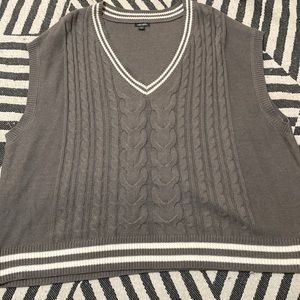 Plus size sweater vest